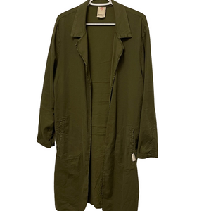 Penn&Ink NY Green Linen Blend Duster Size 40